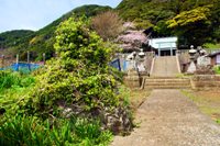 高皇産霊神社と蛇岩