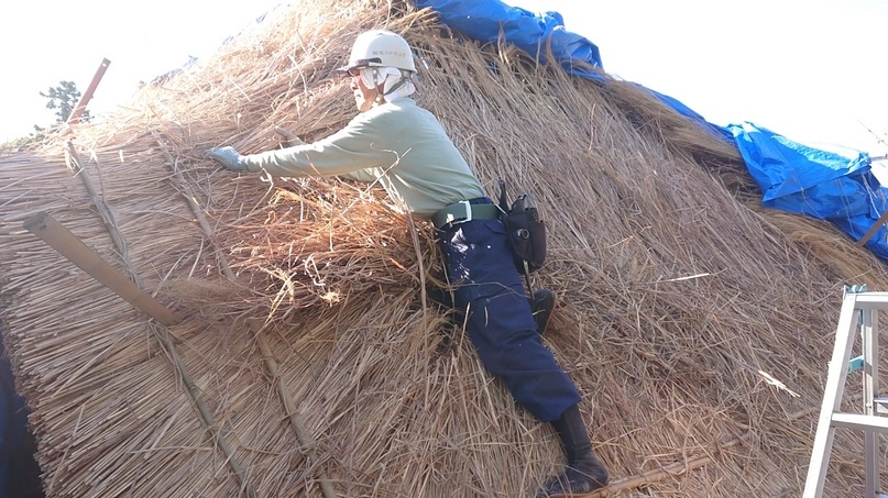 屋根葺き替え状況